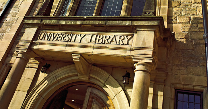 The exterior of Palace Green Library 